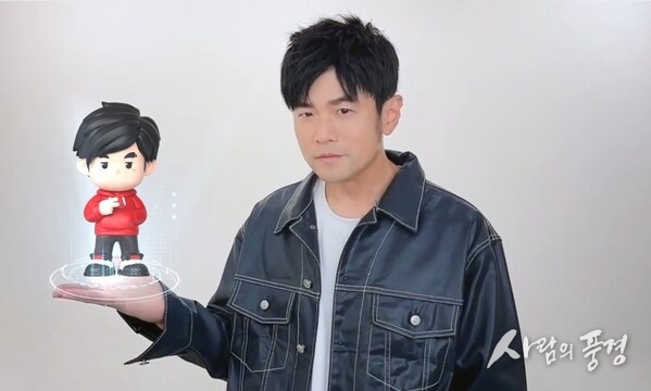 Mandopop superstar Jay Chou and his official nijigen-style personality “CHOUCHOU”